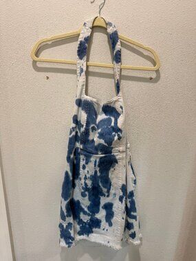 Show me your Mumu denim mini dress